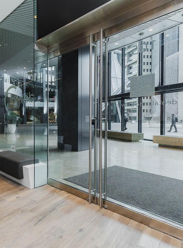 Clinic entrance door